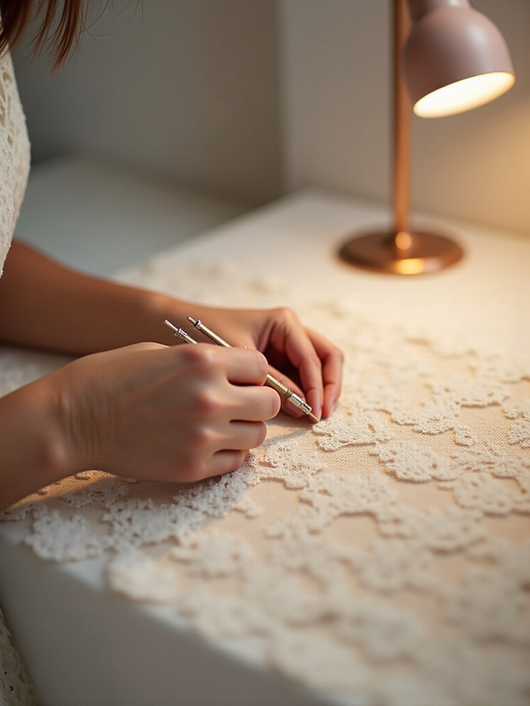 Delicate lacework